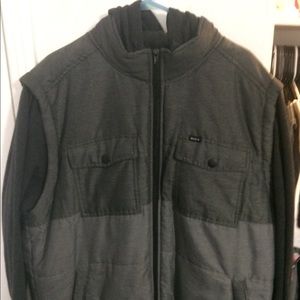 Men’s RVCA Stylish Hoodie Zippered Sweatshirt